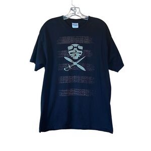 💜 3/$30 6/$50 Abney Park Port and Company T-shirt Top Short Sleeve  Black L